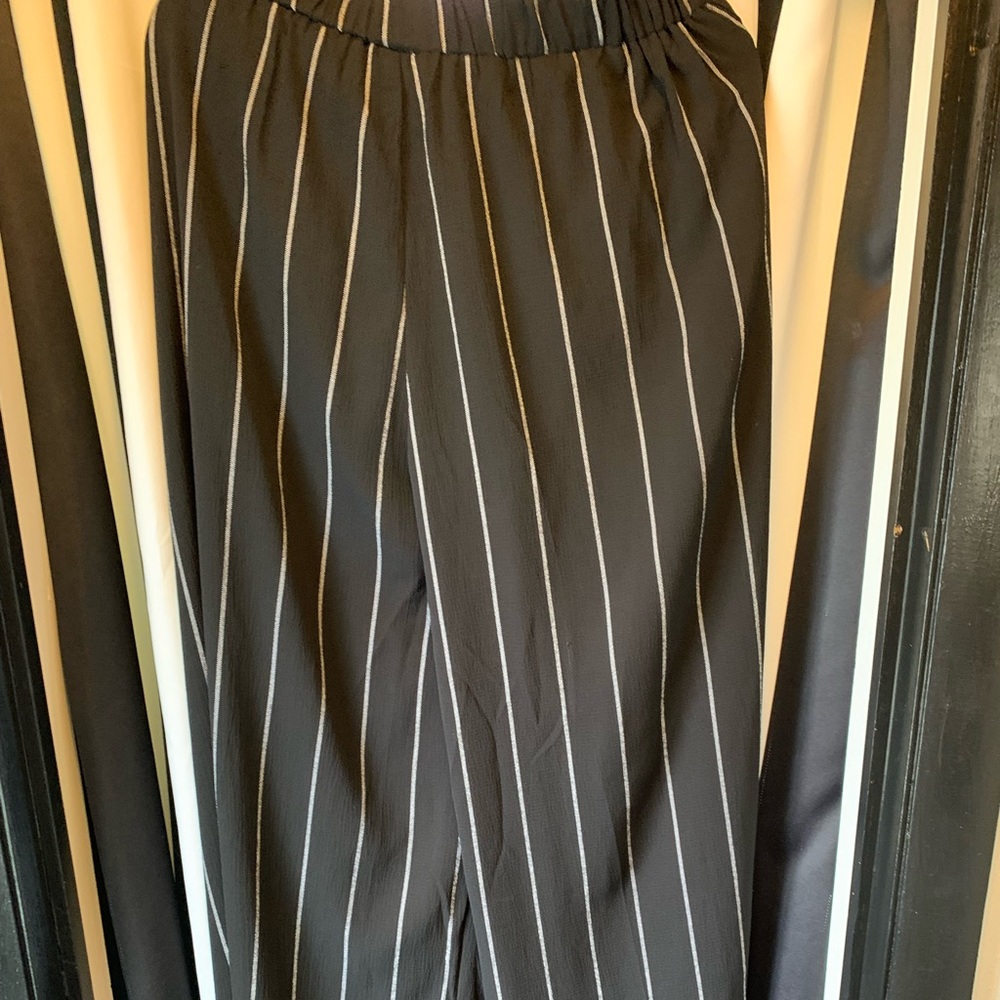 Palazzo pants pinstripe pattern